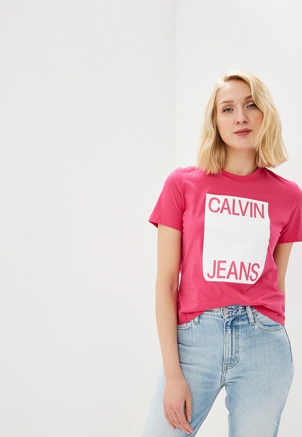 

Футболка Calvin Klein Jeans, Розовый
