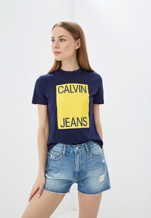 

Футболка Calvin Klein Jeans, Синий, Calvin Klein Jeans CA939EWETIS1