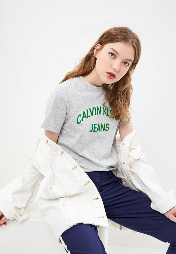 

Футболка Calvin Klein Jeans, Серый