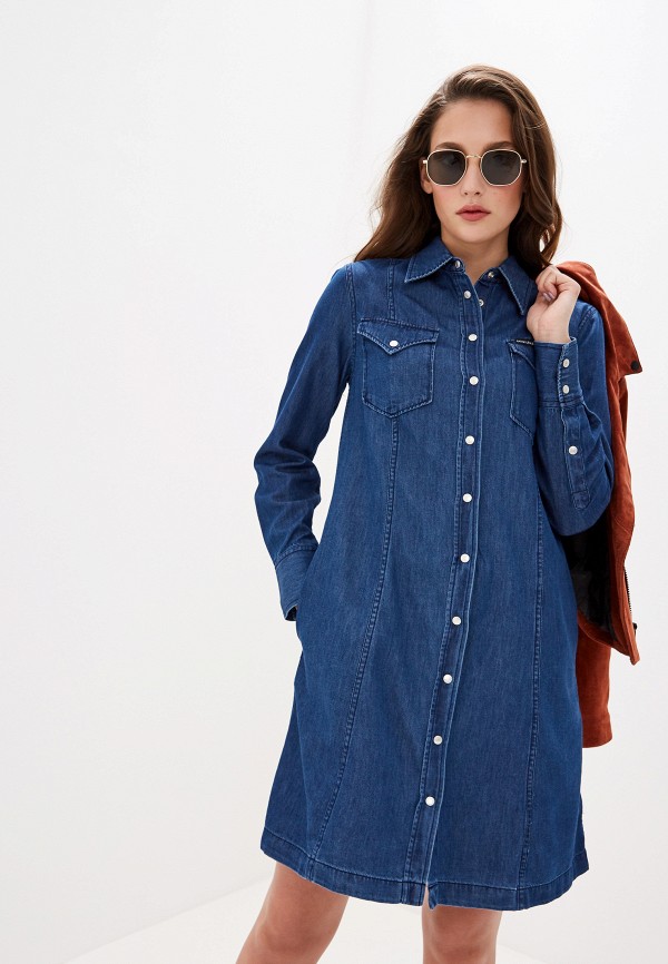 

Платье джинсовое Calvin Klein Jeans, Синий