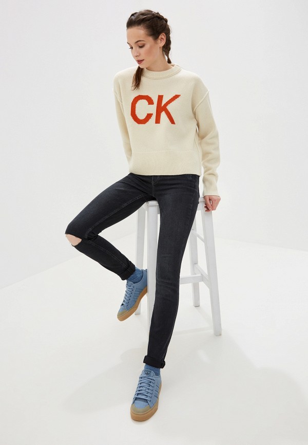 

Джемпер Calvin Klein Jeans, Бежевый, Calvin Klein Jeans CA939EWFQXE1