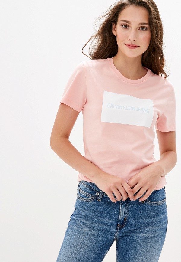 

Футболка Calvin Klein Jeans, Розовый