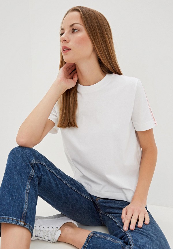 

Футболка Calvin Klein Jeans, Белый, Calvin Klein Jeans CA939EWFQYD0