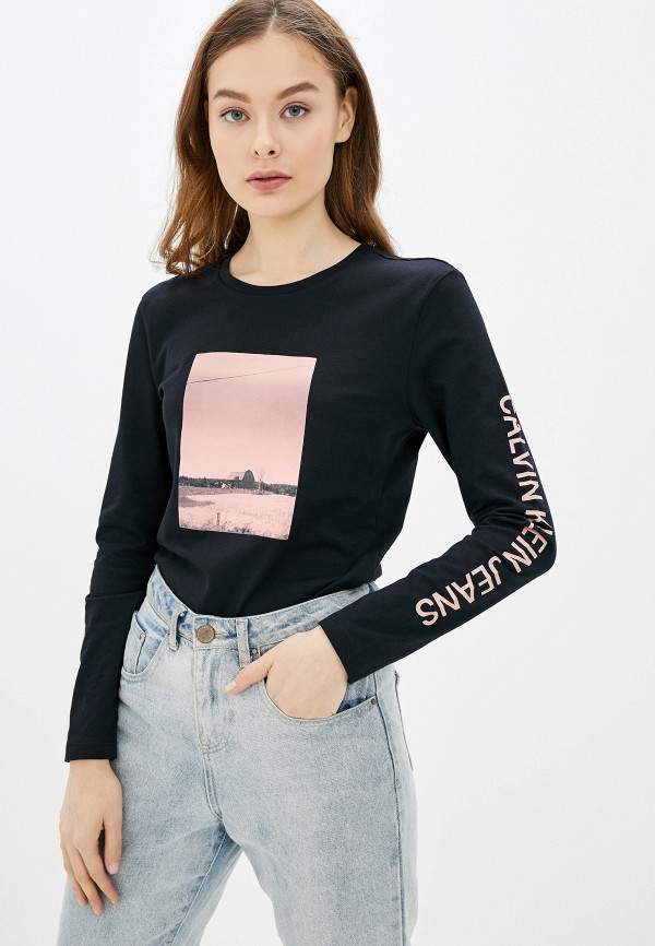 

Лонгслив Calvin Klein Jeans, Черный, Calvin Klein Jeans CA939EWFQYW2