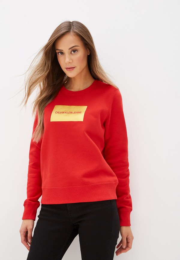 

Свитшот Calvin Klein Jeans, Красный, Calvin Klein Jeans CA939EWFQZA7