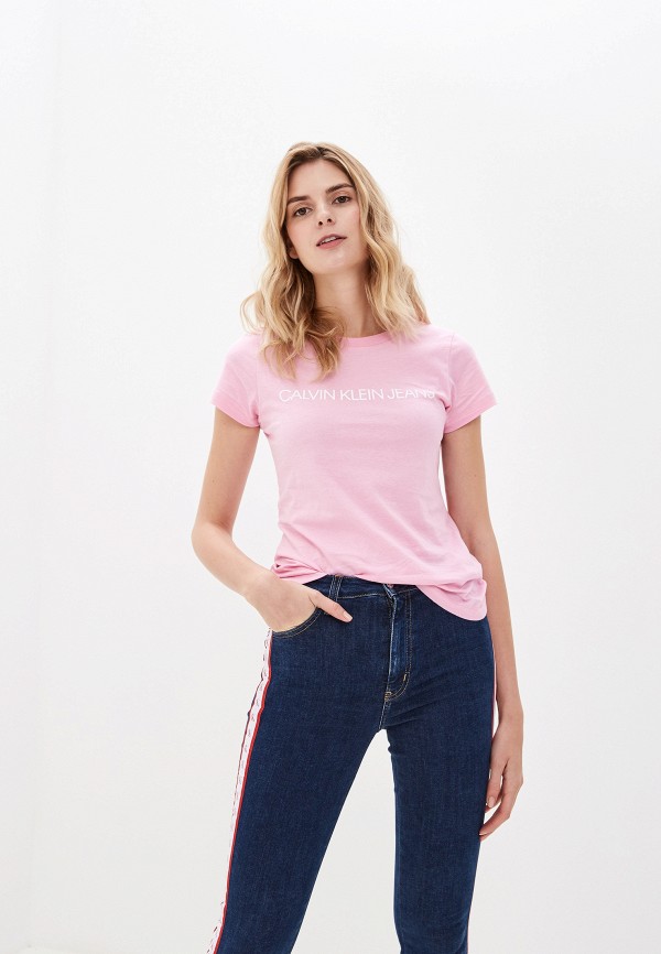 

Футболка Calvin Klein Jeans, Розовый, Calvin Klein Jeans CA939EWFQZC2