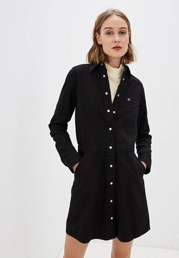 

Платье джинсовое Calvin Klein Jeans, Черный