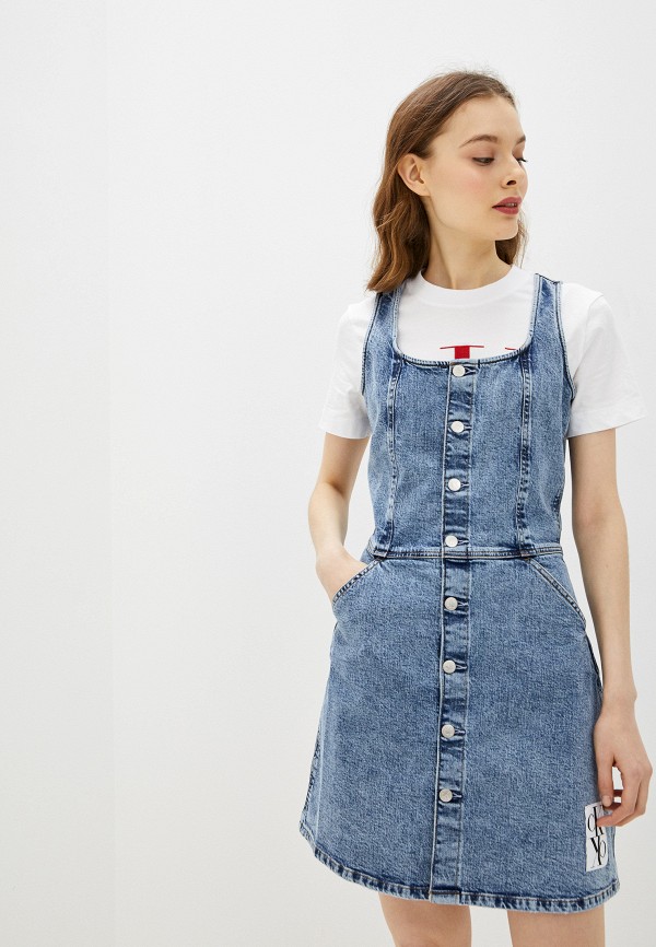 

Платье джинсовое Calvin Klein Jeans, Синий
