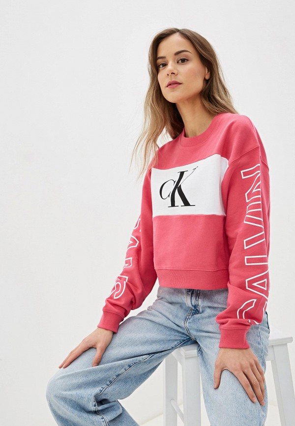 

Свитшот Calvin Klein Jeans, Розовый, Calvin Klein Jeans CA939EWHPYB9