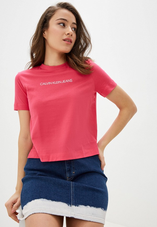

Футболка Calvin Klein Jeans, Розовый, Calvin Klein Jeans CA939EWHPYC2