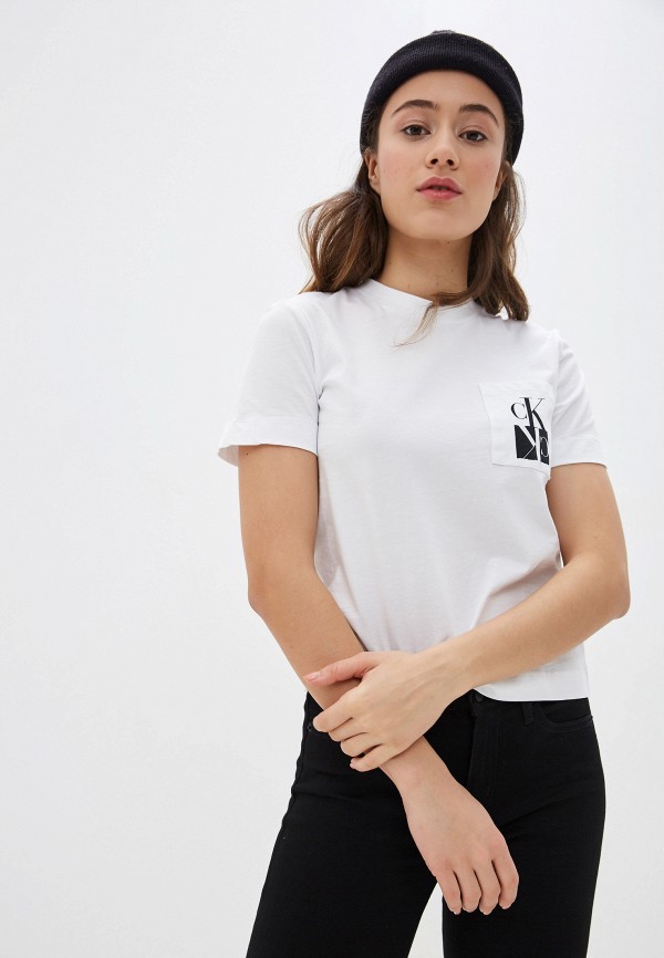 

Футболка Calvin Klein Jeans, Белый, Calvin Klein Jeans CA939EWHPZB3