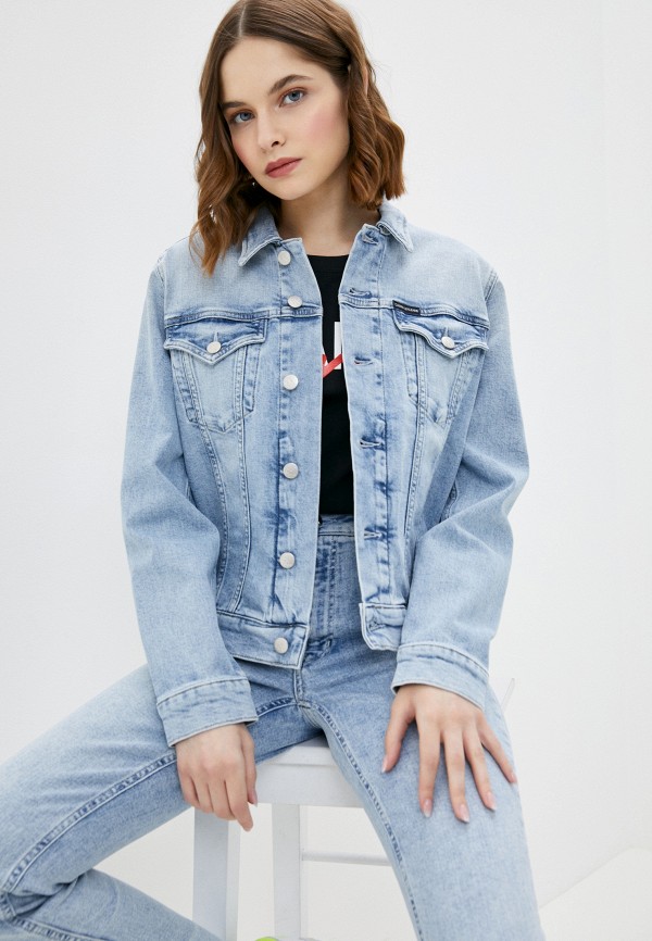 

Куртка джинсовая Calvin Klein Jeans, Голубой, Calvin Klein Jeans CA939EWHYQL5
