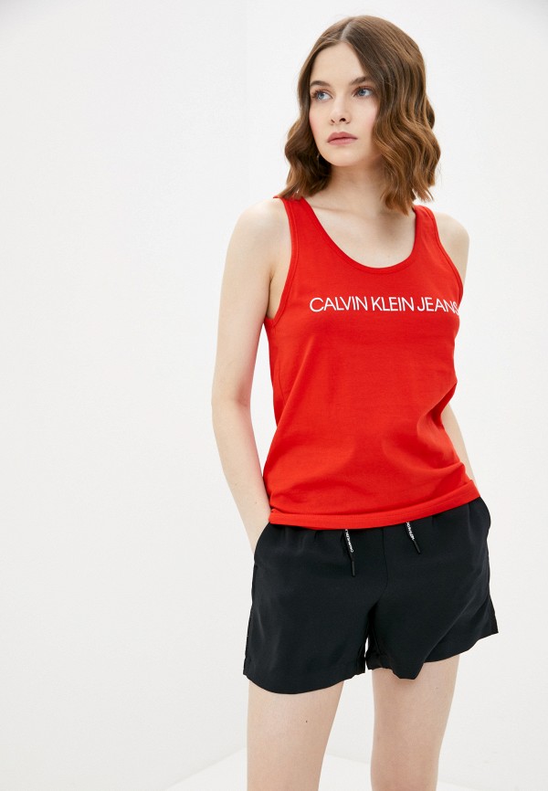 

Майка Calvin Klein Jeans, Красный, Calvin Klein Jeans CA939EWHYQM3