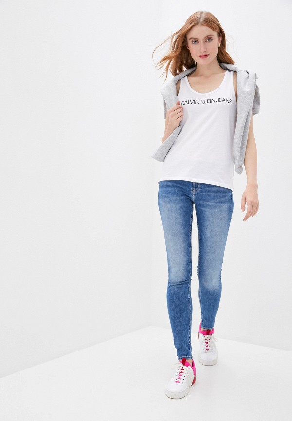 

Майка Calvin Klein Jeans, Белый, Calvin Klein Jeans CA939EWHYQM4