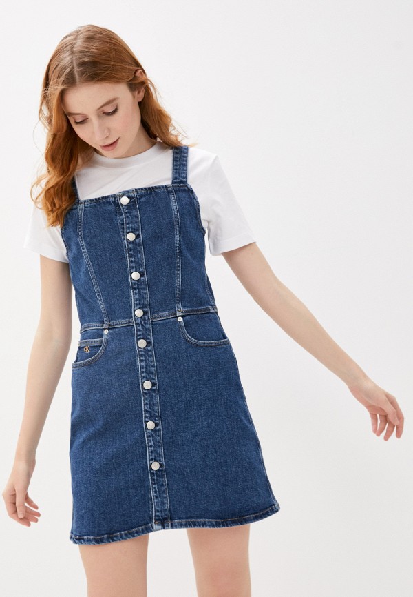

Платье джинсовое Calvin Klein Jeans, Синий, Calvin Klein Jeans CA939EWHYQR1