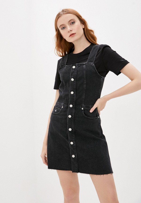 

Платье джинсовое Calvin Klein Jeans, Черный, Calvin Klein Jeans CA939EWHYQR2