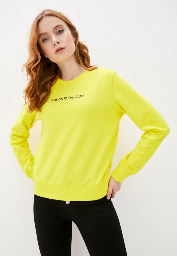 

Свитшот Calvin Klein Jeans, Желтый, Calvin Klein Jeans CA939EWHYQR9