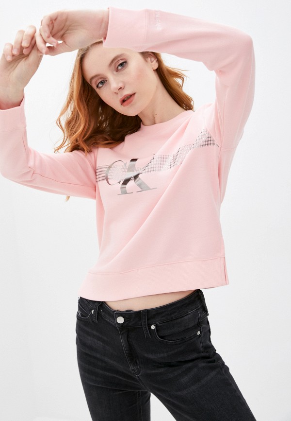 

Свитшот Calvin Klein Jeans, Розовый, Calvin Klein Jeans CA939EWHYQS4