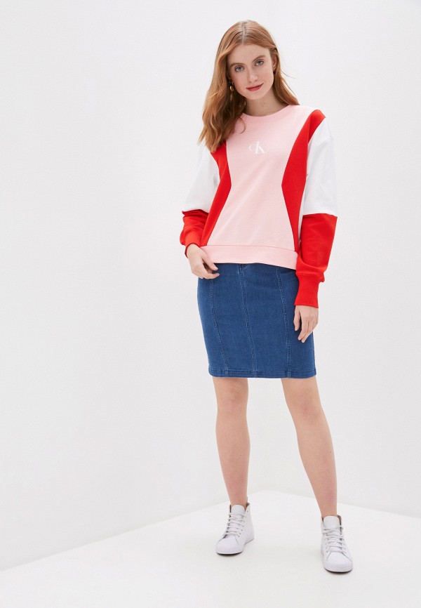 

Свитшот Calvin Klein Jeans, Розовый, Calvin Klein Jeans CA939EWHYQS5