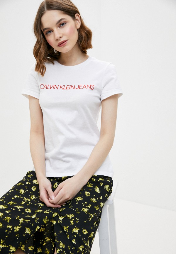 

Футболка Calvin Klein Jeans, Белый, Calvin Klein Jeans CA939EWHYQU1
