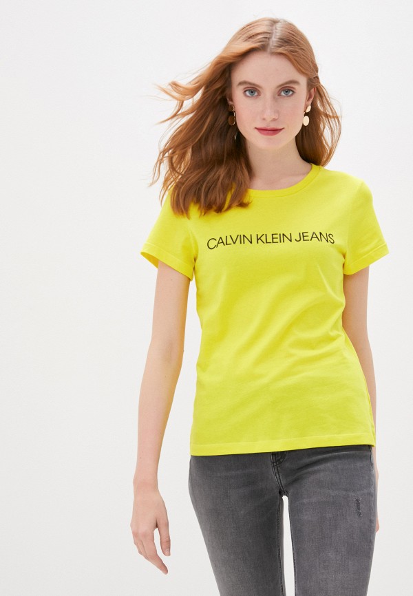 

Футболка Calvin Klein Jeans, Желтый, Calvin Klein Jeans CA939EWHYQU4