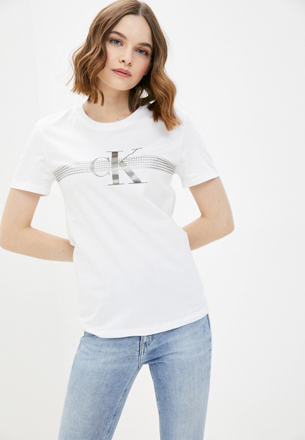 

Футболка Calvin Klein Jeans, Белый, Calvin Klein Jeans CA939EWHYQW1