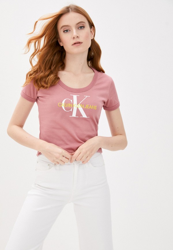

Футболка Calvin Klein Jeans, Розовый
