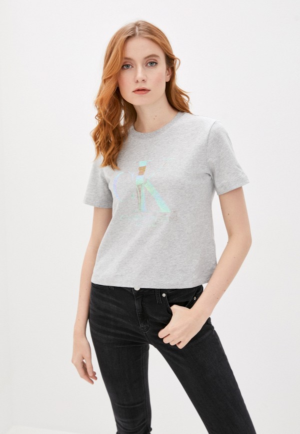 

Футболка Calvin Klein Jeans, Серый, Calvin Klein Jeans CA939EWHYQX3