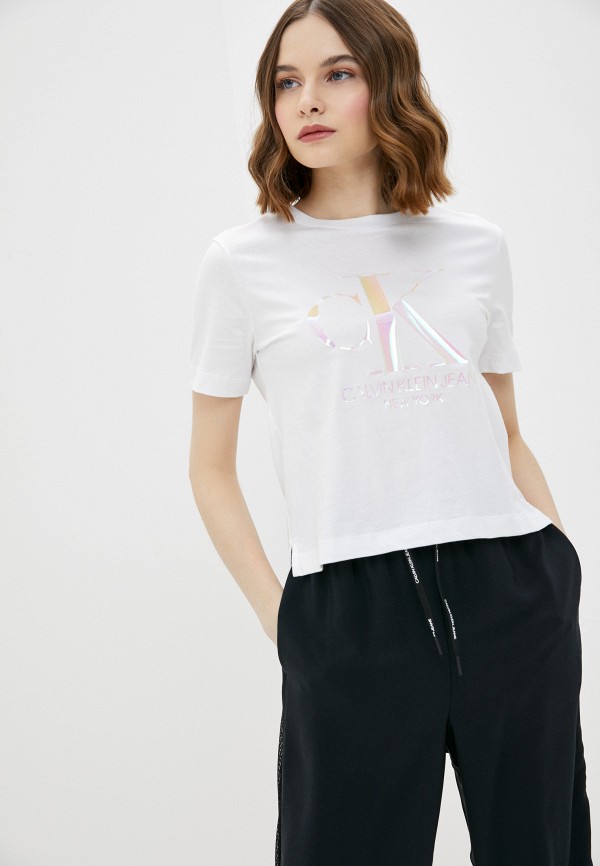 

Футболка Calvin Klein Jeans, Белый, Calvin Klein Jeans CA939EWHYQX4