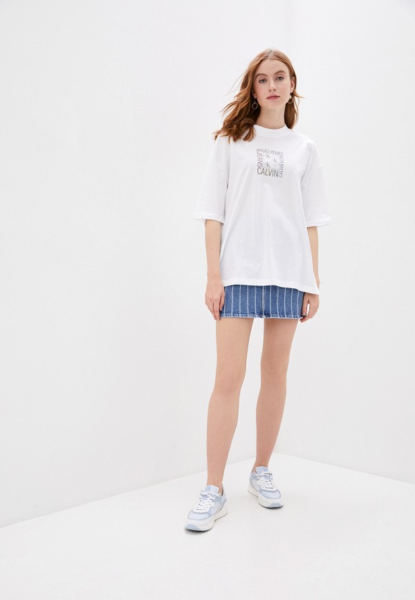 

Футболка Calvin Klein Jeans, Белый, Calvin Klein Jeans CA939EWHYQZ0