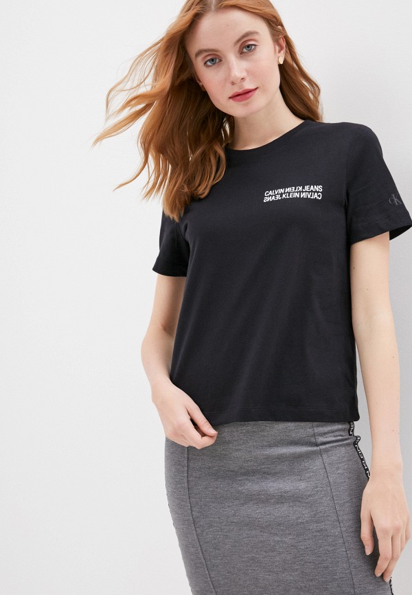 

Футболка Calvin Klein Jeans, Черный, Calvin Klein Jeans CA939EWHYQZ1