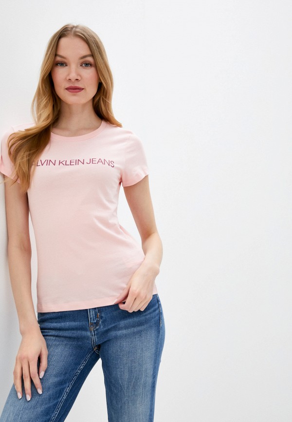 

Футболка Calvin Klein Jeans, Розовый, Calvin Klein Jeans CA939EWJGBE1