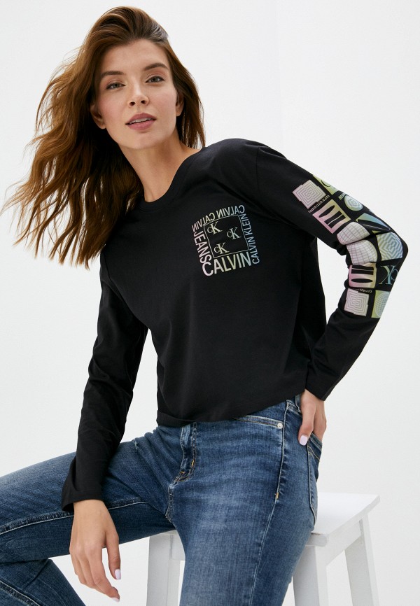 

Лонгслив Calvin Klein Jeans, Черный, Calvin Klein Jeans CA939EWJSRG7