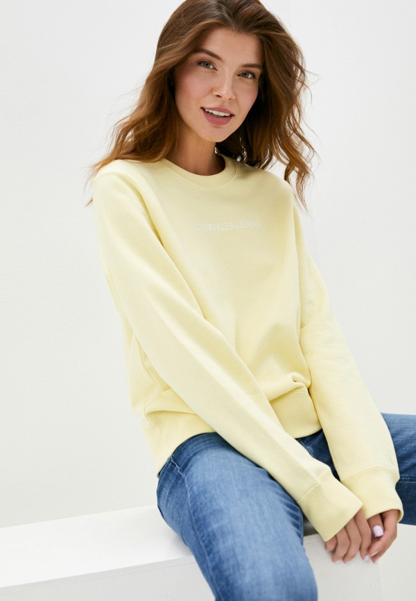 

Свитшот Calvin Klein Jeans, Желтый, Calvin Klein Jeans CA939EWJSSA1