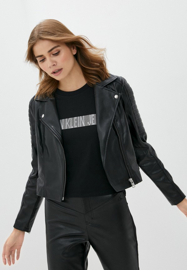 

Куртка кожаная Calvin Klein Jeans, Черный