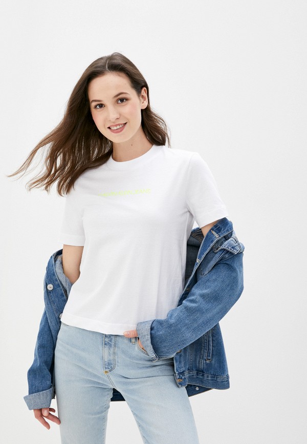 

Футболка Calvin Klein Jeans, Белый, Calvin Klein Jeans CA939EWJTIE2