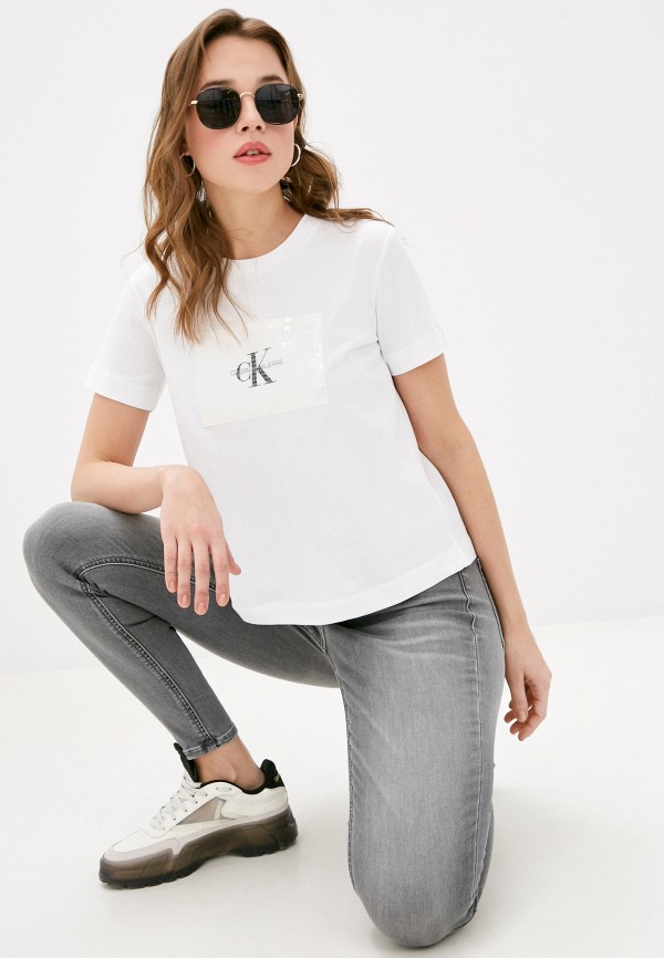 

Футболка Calvin Klein Jeans, Белый, Calvin Klein Jeans CA939EWKRRO8