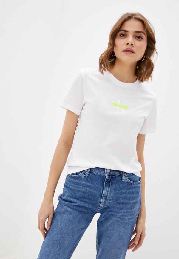 

Футболка Calvin Klein Jeans, Белый, Calvin Klein Jeans CA939EWLRKT6