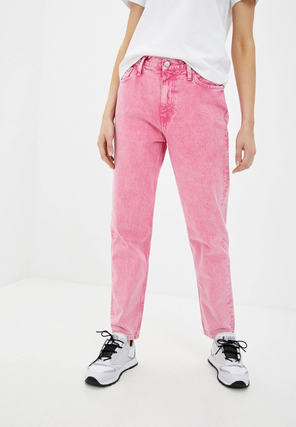 

Брюки Calvin Klein Jeans, Розовый, MOM JEAN