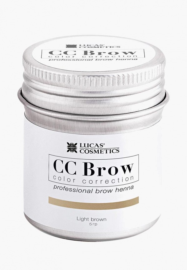 

Хна для бровей CC Brow, Коричневый, в баночке (светло-коричневый), 5 гр