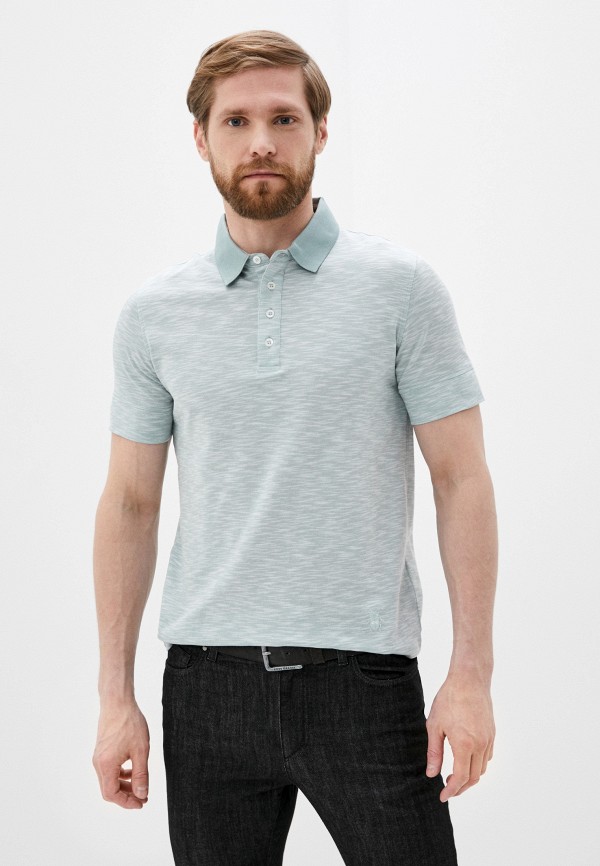

Поло CC Collection Corneliani, Бирюзовый