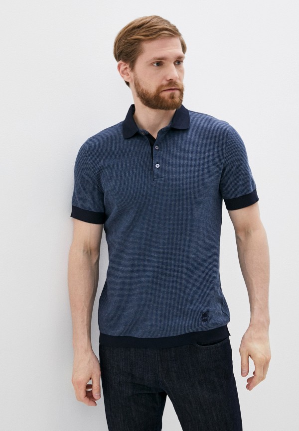 

Поло CC Collection Corneliani, Синий