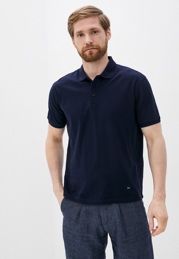 

Поло CC Collection Corneliani, Синий