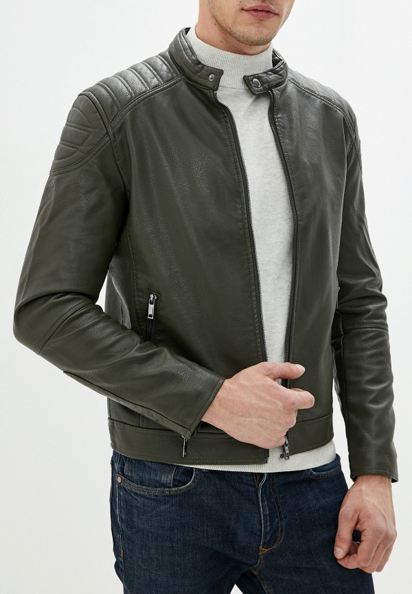 

Куртка кожаная Celio, Хаки