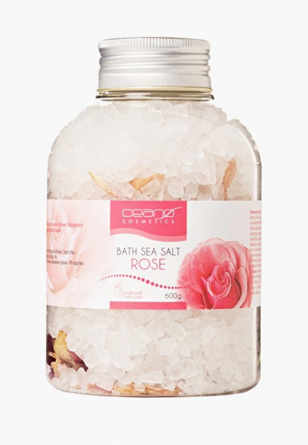 

Соль для ванн Ceano Cosmetics, Розовый, Роза, 600 г
