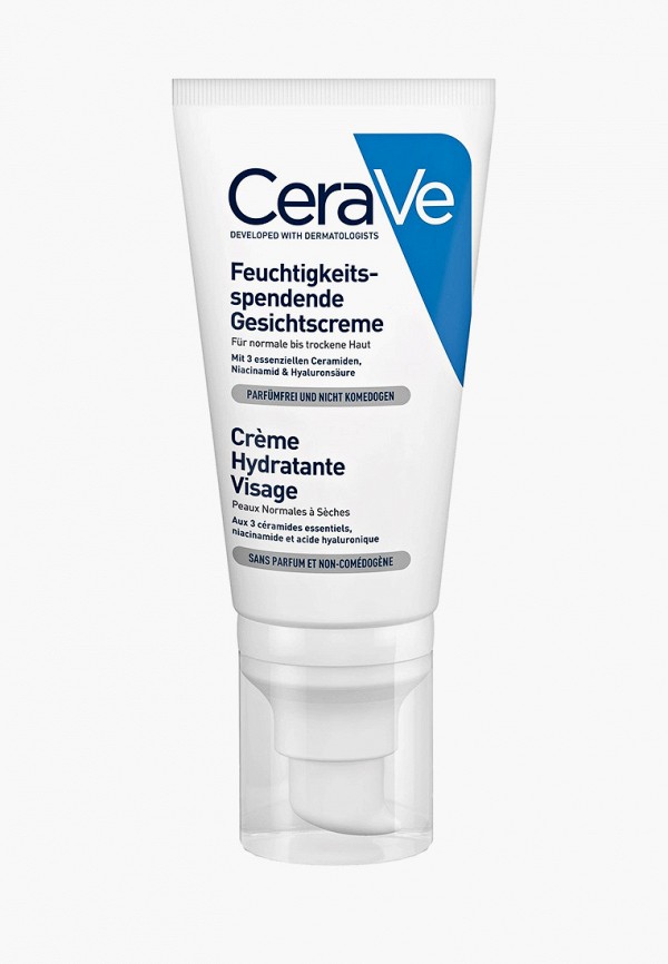 

Лосьон для лица CeraVe, Белый, увлажняющий для нормальной и сухой кожи, 52 мл.