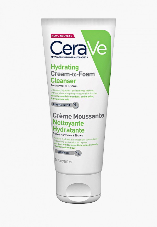 

Пенка для умывания CeraVe, Прозрачный, увлажняющиая, 100 мл
