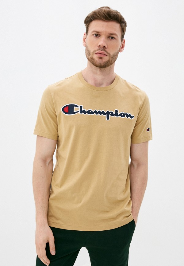 

Футболка Champion, Бежевый, ROCHESTER1919 Crewneck T-Shirt