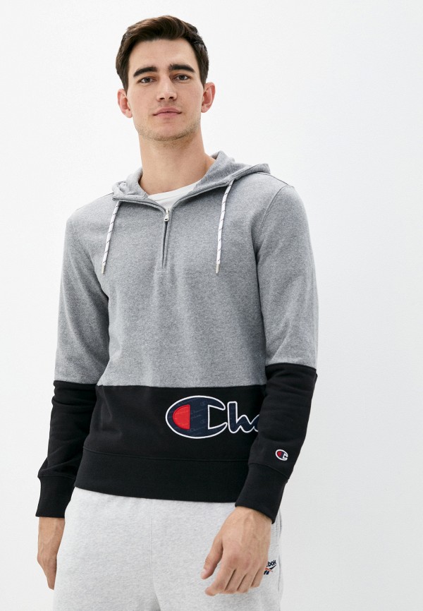 

Толстовка Champion, Серый, ROCHESTER1919 Half Zip Hooded Sweatshirt