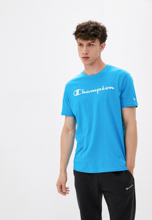 

Футболка Champion, Голубой, LEGACY Crewneck T-Shirt